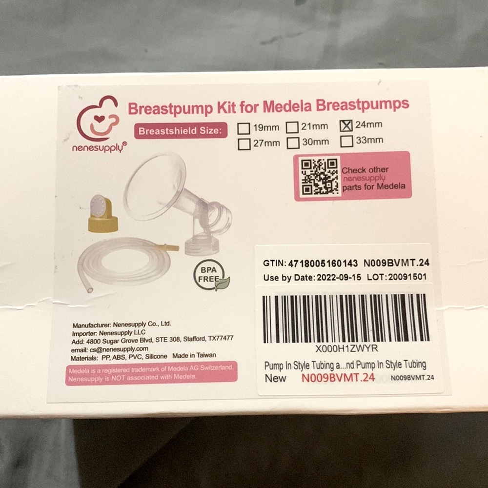 Medela 24mm flange and tube